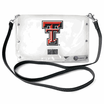 Texas Tech Red Raiders Clear Envelope Purse STRAP