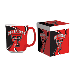 Texas Tech Red Raiders Coffee Mug 14oz Ceramic with Matching Box