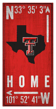 Texas Tech Red Raiders Coordinate 6x12 Sign