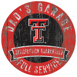 Texas Tech Red Raiders Dad's Garage Sign