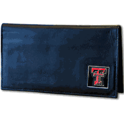Texas Tech Red Raiders Deluxe Leather Checkbook Cover