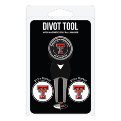 Texas Tech Red Raiders Divot Tool Pack - Signature tool w/ 3 markers