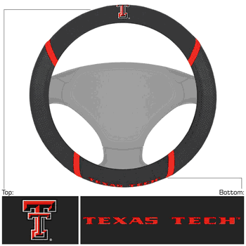 Texas Tech Red Raiders Embroidered Steering Wheel Cover
