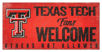 Texas Tech Red Raiders Fans Welcome Sign