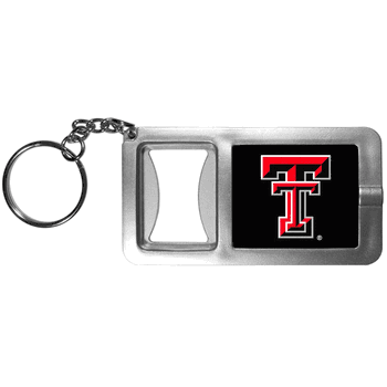 Texas Tech Red Raiders Flashlight Key Chain with Bottle Opener