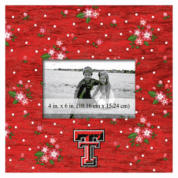 Texas Tech Red Raiders Floral 10x10 Frame