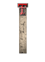 Texas Tech Red Raiders Growth Chart Sign 6x36