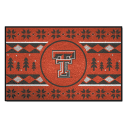 Texas Tech Red Raiders Holiday Sweater Starter Mat Accent Rug - 19in. x 30in.