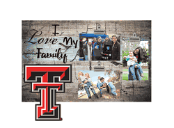 Texas Tech Red Raiders I Love my Family Clip Frame