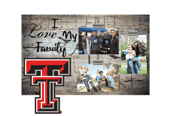 Texas Tech Red Raiders I Love my Family Clip Frame