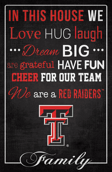Texas Tech Red Raiders In This House 17x26