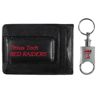 Texas Tech Red Raiders Leather Cash & Cardholder & Valet Key Chain