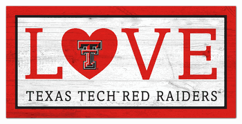 Texas Tech Red Raiders Love 6x12 Sign