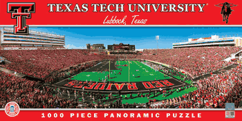 Texas Tech Red Raiders NCAA 1000pc Panoramic Puzzle - End Zone
