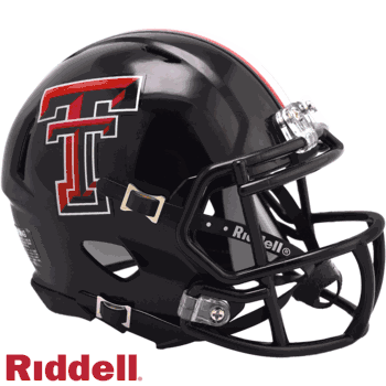 Texas Tech Red Raiders NCAA Mini Speed Football Helmet 2024 Black