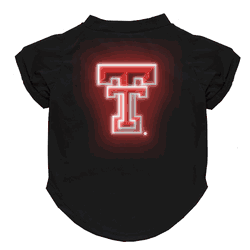 Texas Tech Red Raiders Neon Pet T-Shirt, Medium