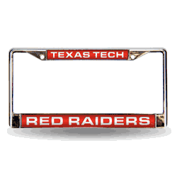 Texas Tech Red Raiders Red Laser Chrome Frame