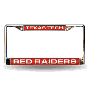 Texas Tech Red Raiders Red Laser Chrome Frame