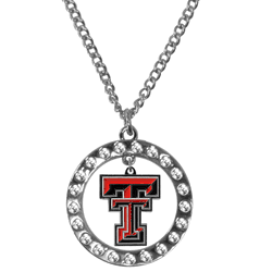 Texas Tech Red Raiders Rhinestone Hoop Necklaces