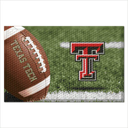 Texas Tech Red Raiders Rubber Scraper Door Mat