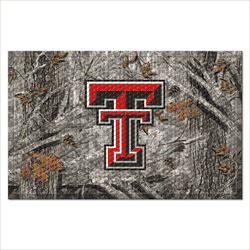 Texas Tech Red Raiders Rubber Scraper Door Mat Camo