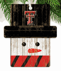 Texas Tech Red Raiders Snowman Ornament