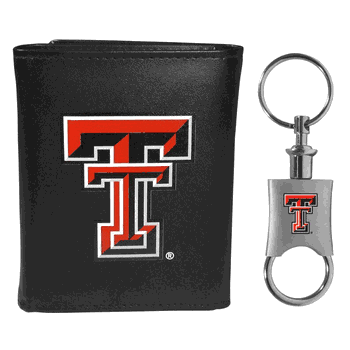 Texas Tech Red Raiders Tri-fold Wallet & Valet Key Chain