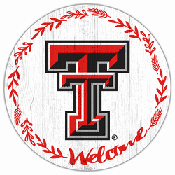 Texas Tech Red Raiders Welcome 12in Circle