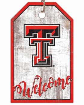 Texas Tech Red Raiders Welcome Team Tag 11x19 Sign