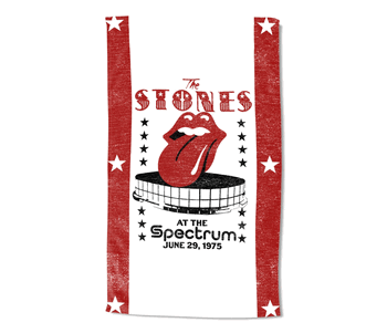 The Rolling Stones 1975 Spectrum Beach Towel 40x72 inches