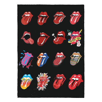 The Rolling Stones Tongue History Silk Touch Throw Blanket 50 x 70 inches