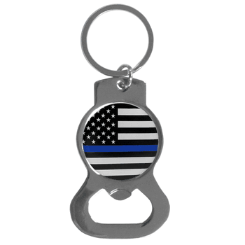 Thin Blue Line Air Force Flag Bottle Opener Key Chain