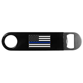 Thin Blue Line Police Flag Long Neck Bottle Opener