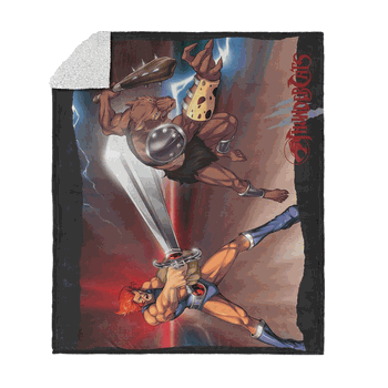 Thundercats Lion-o Silk Touch Sherpa Throw Blanket 50x60 Inches