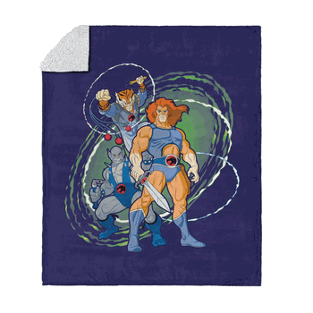 Thundercats On The Loose Silk Touch Sherpa Throw Blanket 50x60 Inches