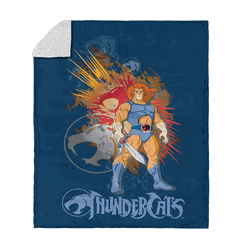 Thundercats Whiskers! Silk Touch Sherpa Throw Blanket 50x60 Inches