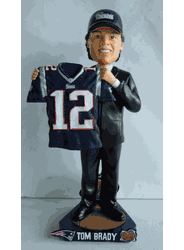 Tom Brady New England Patriots Year 2000 Draft Day Bobble Head Doll <B><font color="RED">Exclusive to Carroll's Sports Cove</b></font>