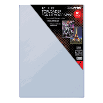 Toploader - 12x 18 Lithograph (10 per pack)