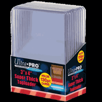 Toploader - 3x4 130PT Clear (10 per pack)