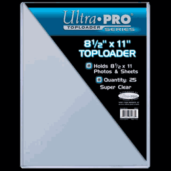 Toploader - 8-1/2x 11 (25 per pack)