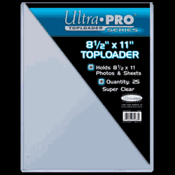 Toploader - 8-1/2x 11 (25 per pack)