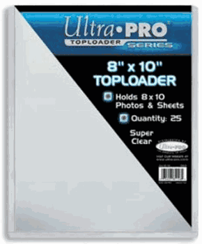 Toploader - 8x10 holds sleeves (25 per pack)