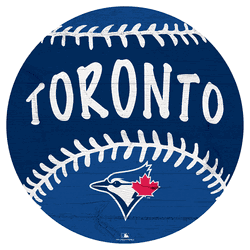Toronto Blue Jays 12" Baseball Cutout Sign with City Name