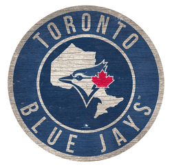 Toronto Blue Jays 12 in. Circle w/ State Sign