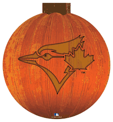 Toronto Blue Jays 12 in. Halloween Pumpkin Sign