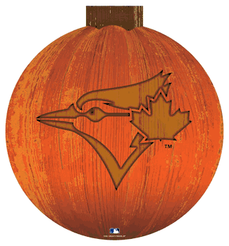 Toronto Blue Jays 12 in. Halloween Pumpkin Sign