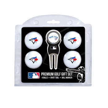 Toronto Blue Jays 4 Ball Gift Set + Divot Tool & Marker