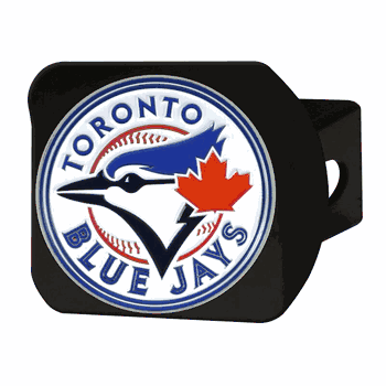 Toronto Blue Jays Black Metal Hitch Cover - 3D Color Emblem