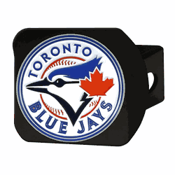 Toronto Blue Jays Black Metal Hitch Cover - 3D Color Emblem