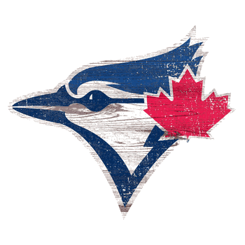 Toronto Blue Jays Distressed Logo Cutout Sign
